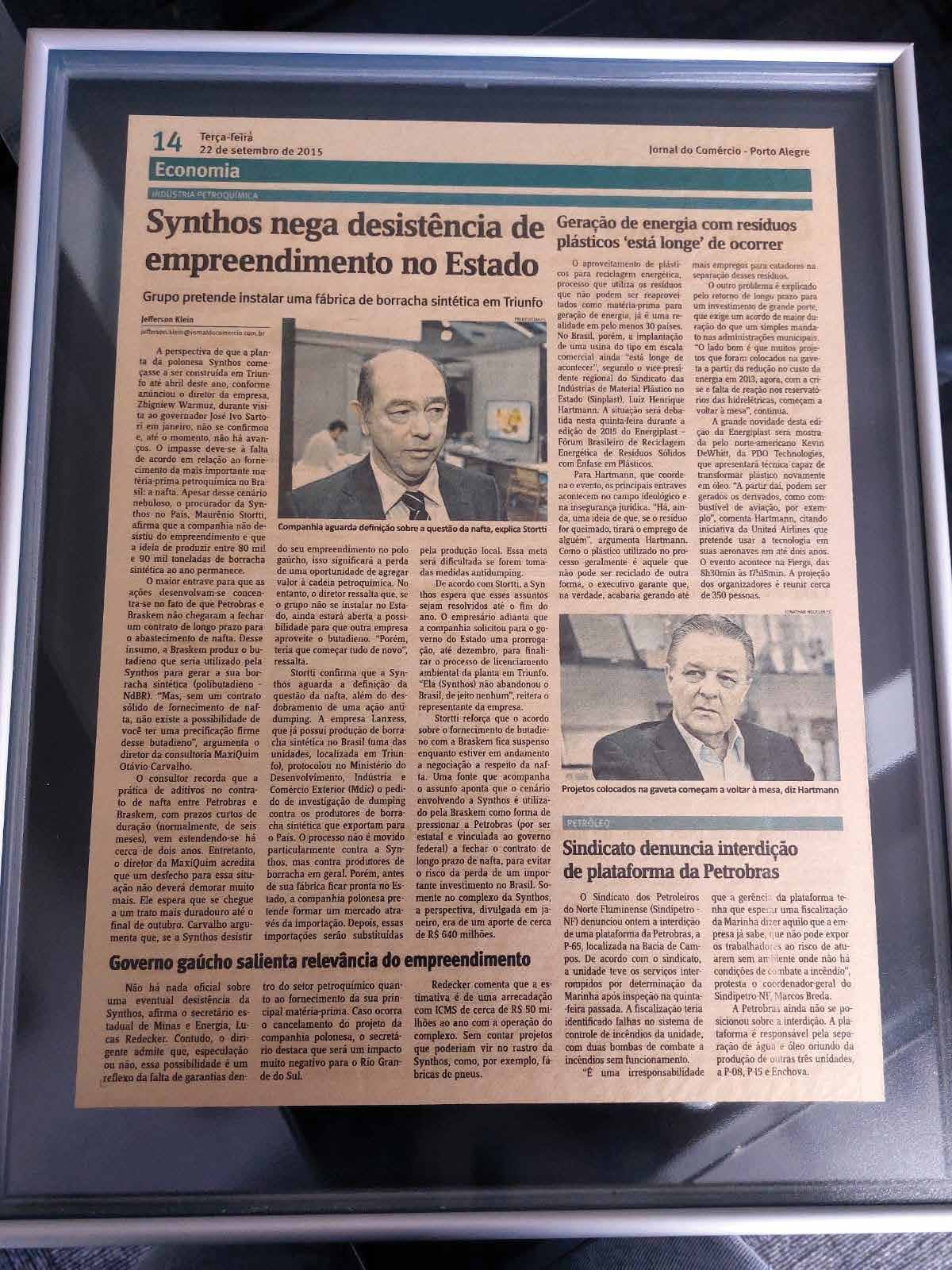 Recorte de jornal — Jornal do Comércio, Porto Alegre